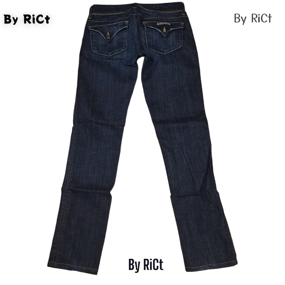 Hudson Skinny Low Rise Women's Jeans Size 26x30 Stretch Denim Zip Flap Pockets